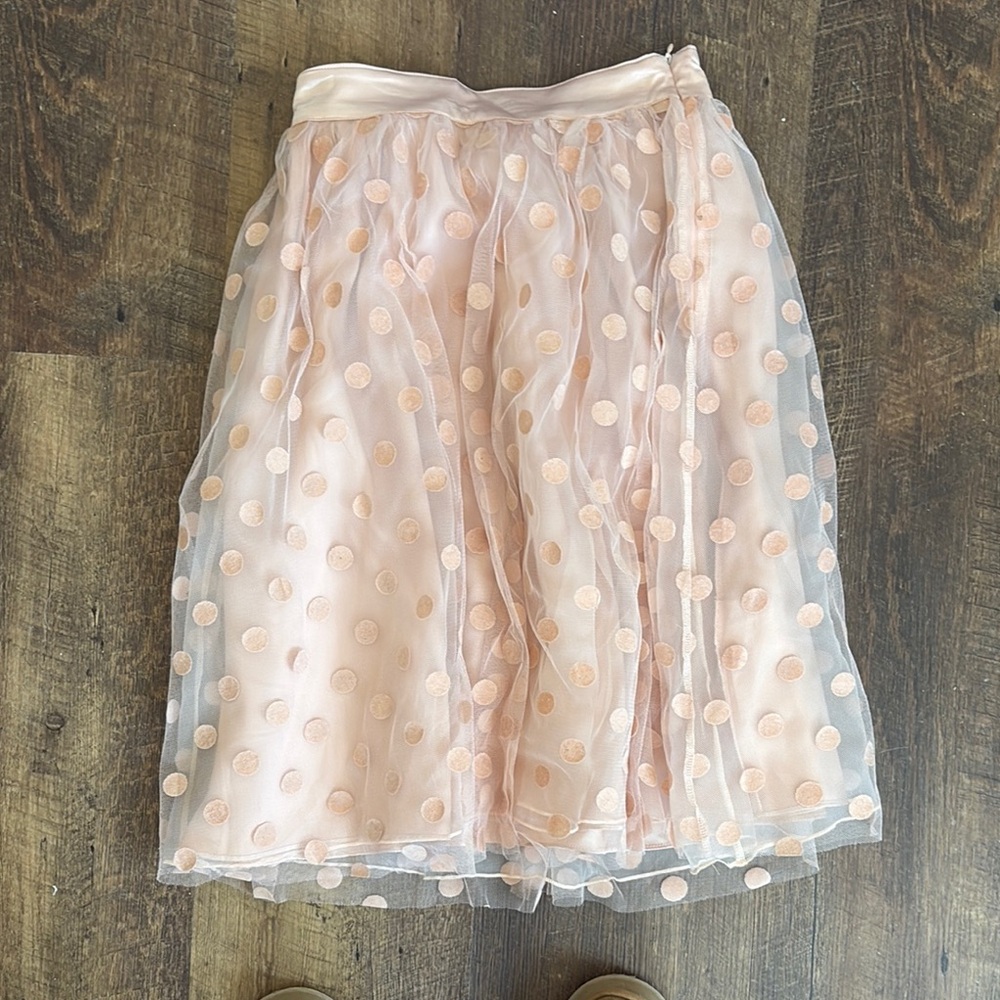 Pink Polka Dot Skirt